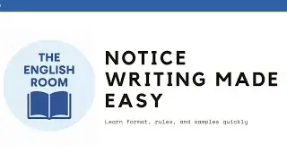 ||Notice Writing for Students||Easy Format, Rules & Sample||Full concept in 10 minute||