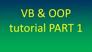 classes and shared keyword in vb visual basic program part 1
