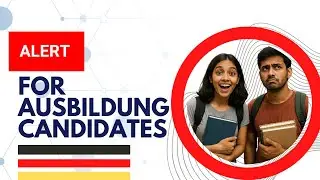 ALERT FOR AUSBILDUNG STUDENTS|GERMANY|STUDY|ABROAD|WORK|VISA|EUROPE|LANGUAGE#ausbildunggermany