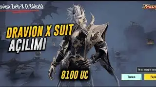 DRAVİON X-SUİT A&Ccedil;ILIMI|8100 UC'YE HERŞEYİ ALDIM!!|PUBG MOBİLE 
