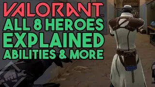 All 8 Valorant Heroes Explained with Gameplay (Project A, Valorant Abilities )