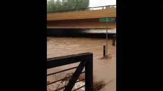 Flooded Boulder Creek below 55th Street.