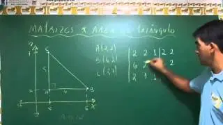 MATRIZES  - AULA 16 - DETERMINANTES - ÁREA DE TRIÂNGULO