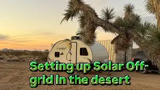 Setting up Solar on my off-grid property and fixing a leaky black tank on the camper