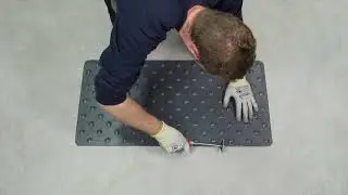 Dalles podotactiles vinyles pr&eacute;-adh&eacute;siv&eacute;es soudables Alertile - Tuto de pose