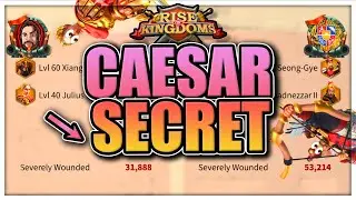 The secret to Julius Caesar [how to get insane reports] Rise of kingdoms