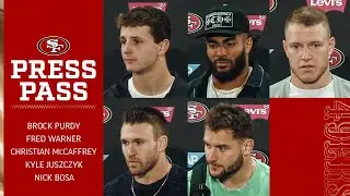 Purdy, McCaffrey, Juszczyk, Warner, Bosa React to Garoppolo Injury vs. Dolphins | 49ers