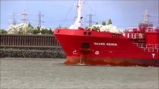 Thames Shipping by Richie Sloan The SILVER KENNA passing Gravesend.