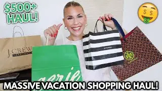 $500+ VACATION SHOPPING SPREE HAUL | Huge Summer Dress + Clothing Haul | Target, Old Navy,  + more!