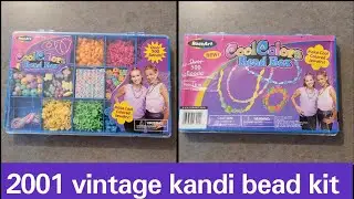 2001 vintage kandi bead kit (unboxing)