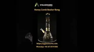 Honey Comb Beaker Bong #headyglass #glass #420 #cannabissociety #csc #beaker #smoker #waterpipe