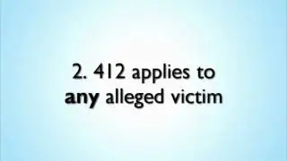 Evidence: Rape Shield Law, Part 1