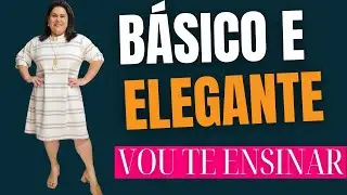 AULA SUPER DIDÁTICA - VESTIDO BÁSICO E ELEGANTE FEITO DE FORMA SIMPLES E PRÁTICA VEM APRENDER