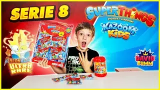 ⚡️SuperThings SERIE 8 KAZOOM KIDS⚡️UNBOXING⚡️Ultra Raro NEON BLAST⚡️SuperZings Series 8