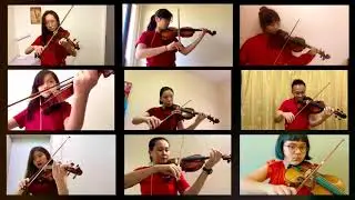 We Wish You A Merry Christmas in The First Noel - Virtual Violin Ensemble
