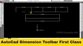 AutoCad Dimension Tool Bar | First Class |