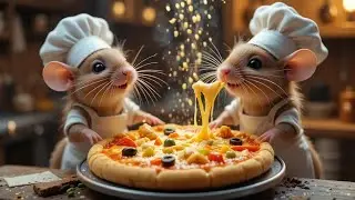 🐭🍕 Tiny Mice Chefs Make the Perfect Pizza#Ai video generated #Ai images generated #beautifulAi #Ai 