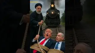 😱🔥 Political Drama on the Tracks! Trump & Netanyahu in Danger 😱🚂 | Tension with Iran?#viralvideo 💥😱