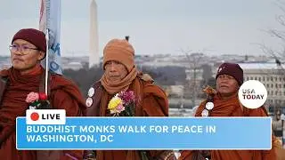 Buddhist monks walk for peace from Texas to Washington, DC