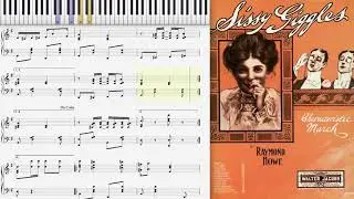 Sissy Giggles by Raymond Howe (1907, Ragtime piano)