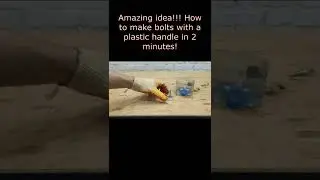 Amazing idea!!! How to make bolts with a plastic handle in 2 minutes!