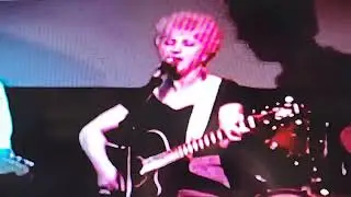 Margie Duplessis Freeborn singing with the    J Brian Oakes Band in 1992