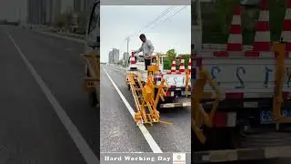 Hard Working Day #143 Road Maintenance Safety Cone Retractor