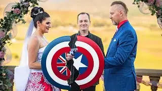 Couple Has Epic &lsquo;Captain America&rsquo; Marvel-Themed Wedding