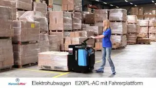 HanseLifter Elektrohubwagen E-20PL-AC mit Fahrerplattform