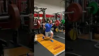 Dr. Joel Seedman shows POWER & Athletic Abilities with 90 deg Double Rebound Barbell Lunge Jump