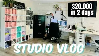 SMALL BUSINESS VLOG | HOLIDAY MYSTERY BOX UNBOXING | SAVINGS CHALLENGES | CASH STUFFING ENVELOPES
