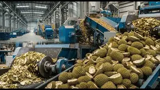 Inside a Modern Durian Shell Recycling Factory
