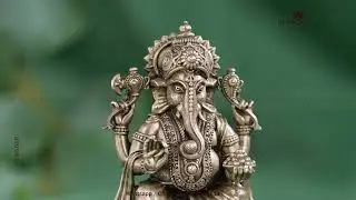 Exquisite 92.5 Pure Silver Ganesh Idol: A Masterpiece of Craftsmanship and Devotion