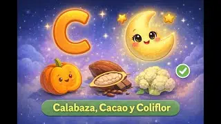 C de Calabaza, Cacao y Coliflor 🌙 | Abecedario de Alimentos | Cuentos al O&iacute;do