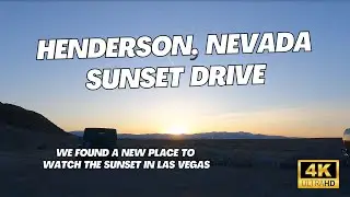 Henderson toward Lake Las Vegas Sunset Drive [4K]