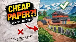 Watercolor on Cheap Paper | Tips from a Real Painting Session.