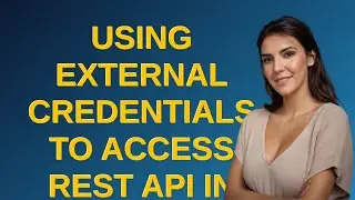 Salesforce: Using External Credentials to access REST API in current Org