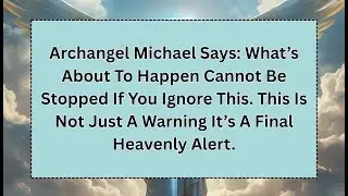 Archangel Michael Says: What&rsquo;s About To Happen Cannot Be Stopped If You Ignore This...