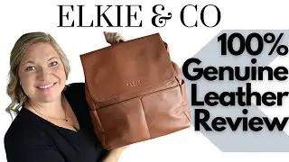 Elkie and Co Genuine Leather Milan Diaper Bag Review