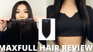 TESTING 100% HUMAN HAIR MAXFULL HAIR EXTENSIONS!!