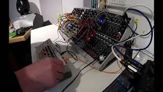 Live Improv Techno Jam 13th April 2019 with modular synth and Roland Tr09