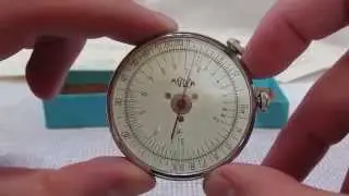 VINTAGE 1969 USSR RUSSIAN LOGARITHMIC CIRCULAR SLIDE RULE KL-1 TWO SIDE