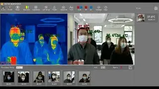Fotric 226B AI Temperature Screening Thermal Camera for Intelligent Temperature Scan