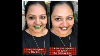 Candy Apple green LipSense layering combo