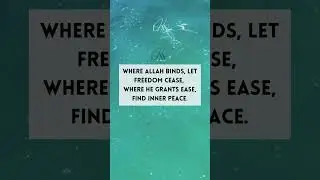 #allah #faith #spirituality #boundaries #islam #muslim #peace #freedom #balance #innerpeace