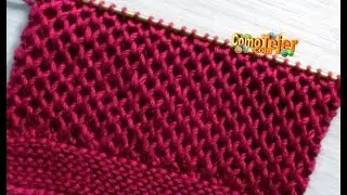 Cómo Tejer El Mejor Punto para Suéter. Knitting Stitch Pattern For Sweater 2 agujas - palillos (950)