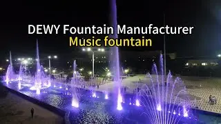The large musical fountain in the night scene#musicfountain #fountain