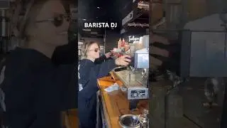 Barista techno DJ skills 😂 Check my music 🎧