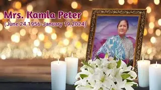 Funeral service by Rev. Bishop Miss Anita Peter