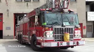 *FULL HOUSE* Chicago Fire Dept Engine 1 (Spare), Truck 1, & Ambulance 41 Responding